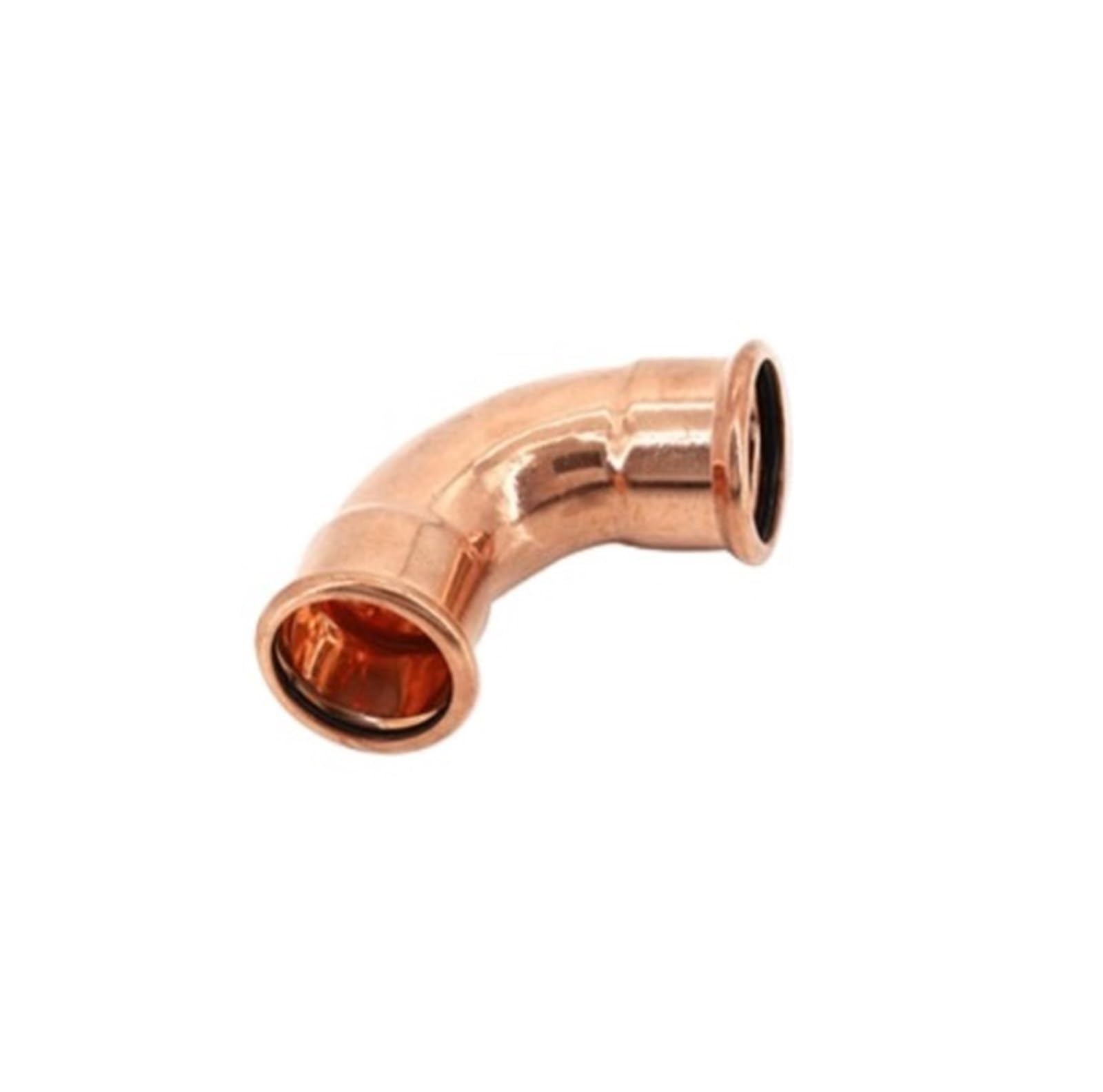 Accesorios de cobre de 15-54 mm, codo de presión de abrazadera simple de 90 grados, junta de tubería de agua de 90 grados, tipo M(ID42mm Thread)