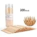 Bamboo Skewers BBQ Natural Bamboo Sticks for Appetizers, Cocktails, Corn Dog, Corn Cob, Chocolate Fountain, Kabob, Grill (6 inch -300pcs)