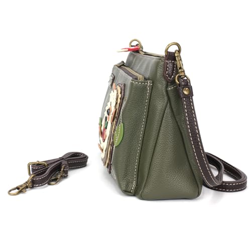 Image of CHALA RFID Protected Vegan Leather Deluxe Crossbody Bag with Adjustable Straps