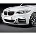DriftX Performance, 4PCS Front Bumper Lip Kit fit for compatible With 2014-2021 BMW 2-Series F22 F23, M-Sport Style Splitter Trim Protection Spoiler, Air-Dam-Chin-Diffuser (Unpainted Matt Black)