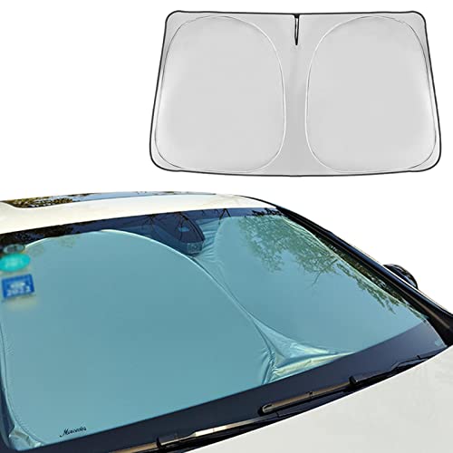 Yiida Cortinas de Ventana de Coche para Ventana Delantera | Parasol para Coche - Sun Visor Protector Sunshade Mantiene su vehículo Fresco y Libre de daños Fácil de Usar Se Adapta a Varios tamaños Cover