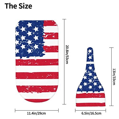 American Flag Baby Stuff New Born Swaddle Baby Blanket Sleep Sack Soft Stretchy Transition Baby Swaddle Wrap Receiving Blankets With Beanie Hat Sets Gifts For 0-6 Month Boy Girl And Infant #TOP3