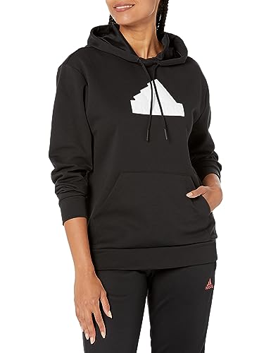 adidas Women's Future Icon Badge of Sport Hoodie Hooded Sweatshirt, Black, XXL