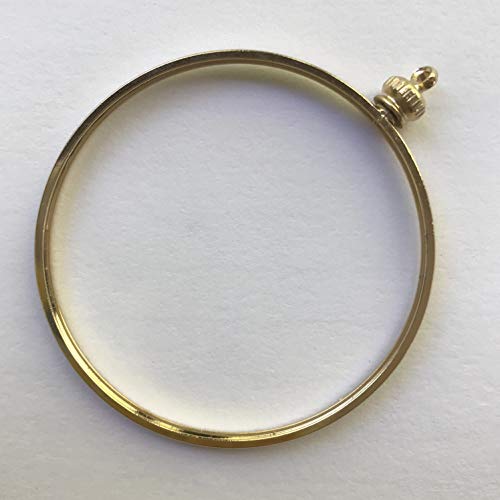 Portamonedas biselado 44mm chapado en oro pack 4 miniatura 2