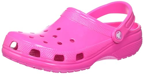 Crocs Unisex-Adult Classic Sparkly Clog, Pink Crush, 10 Women/8 Men