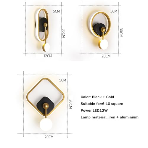 Lámpara de pared moderna para salón aplique de diseño nórdico 6