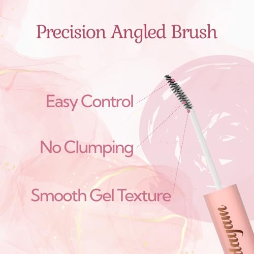 Evdayam Eyebrow Tint & Eyebrow Gel – Smudge-Proof, Long-Lasting Color & Shape, Easy Application, Natural Full Eyebrow（Medium brown）