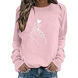 Topassion Hoodies Pullover Damen Lange Ärmel Regulär Jacken Sportlich Elastisch Kapuzenjacke große Größe Fitness Radfahren Arbeitskleidung Weiche, Bequeme und strapazierfähige Hoodies