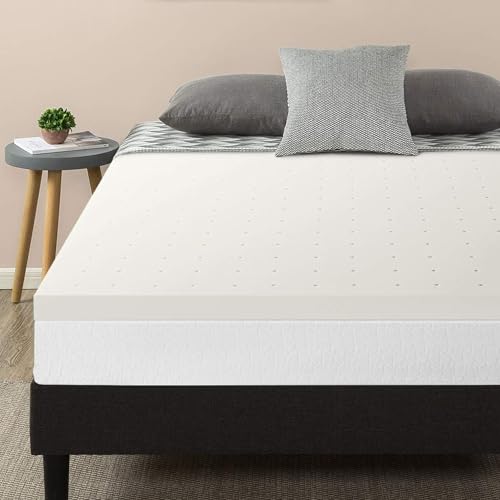Image of Best Price Mattress 2.5 Inch Ventilated Memory Foam Mattress Topper, CertiPUR-US Certified, Short Queen