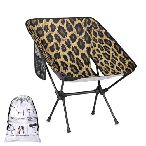 YCCZCPRL leopard print compact camping chair