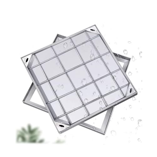 Couvercle d'inspection durable 40x40 encastrable en acier inoxydable