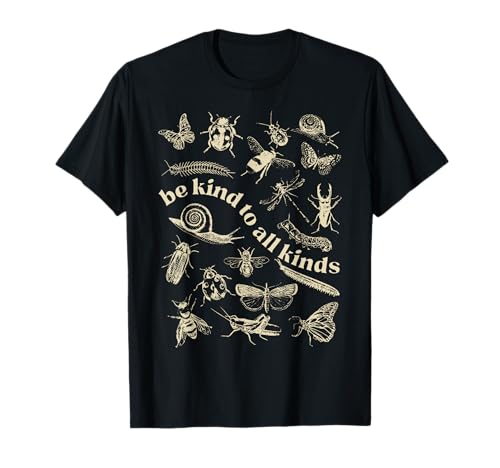 Vintage Be Kind To All Kinds Bugs Entomology Entomologist T-Shirt