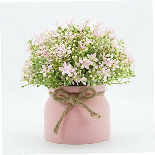 DOITOOL 2 Peças Decoração De Flores Artificiais Decoração De Mesa De Jantar Decoração Verde Plantas