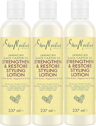 Image of Shea Moisture Jamaican Black Castor Oil Hair Styling Lotion, 3x237ml