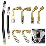 Large compatibilité: Conçu pour les valves Schrader standard, ce kit universel s’adapte à la plupart de vos véhicules : voiture, moto, vélo, scooter, camion, remorque et camping-car. Un accessoire indispensable pour gonfler vos pneus facilement