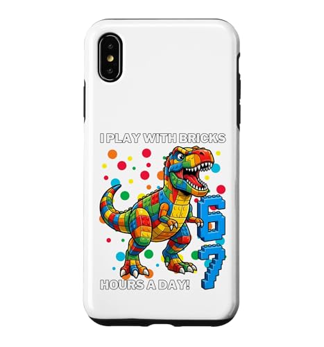 I Play With Bricks 6 7 Hours Per Day Dino T�V���c �X�}�z�P�[�X iPhone XS Max �p