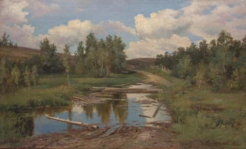 Ivan Shishkin Affiche Paysages Vintage Toile Décoration Murale 90x60cm