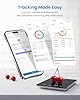 RENPHO Digital Kitchen Scale, Smart Food Weight Scale with Nutritional Calculator, Gram Scale for Weight Loss Cooking Baking Keto Macro Diet, Black Glass, 22lb/10kg #2