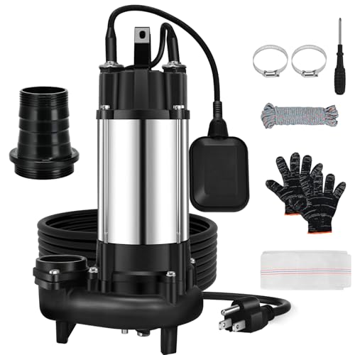 1HP Sewage Sump Pump 110V