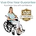 Vive Bariatric Wheelchair for Adults (Supports 400 lbs) - Foldable, Heavy Duty, Manual & Transport Wheel Chair - Portable Senior Drive Travel Scooter for Transfers - Wide 20