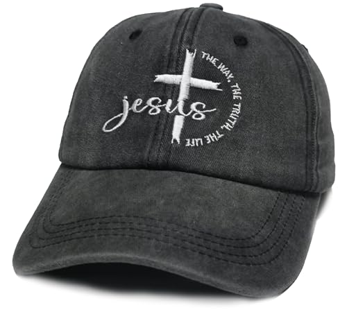Gorra de béisbol ajustable bordada Christian Jesus Cross miniatura 2