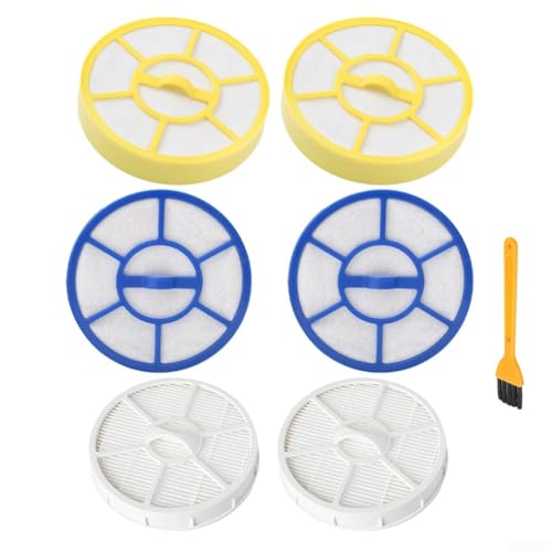 Vasiumic Vacuum Cleaner Replacement Filter Set with 4 Container Filters 4 Foams 2 Filters And Brush Multi Cyclone Vacuum Filter Maintenance Washable Filters