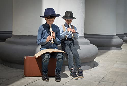 German Style 8 Hole Soprano Descant Recorder Instrument For Chrildren Kids Beginner Graduation Or Back To School Gift With Cleaning Rod And Instruction (Blue) #TOP6