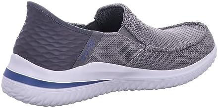Skechers USA SlipIns Delson 30Cabrino Mens Slip On 9 DM US Grey | Image 4