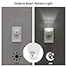 DEWENWILS Plug in LED Night Light with Light Sensor, Dusk to Dawn, Kids Nightlight for Nursery, Bathroom, Hallway, Bedroom, Cool White Light, Flat Clear Design, UL Listed, 4 Pack