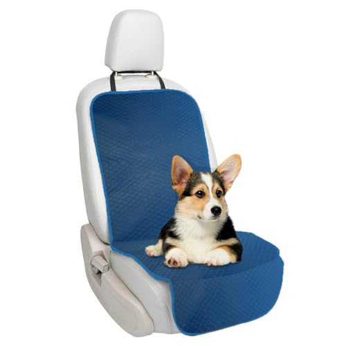 Capa Protetora Banco Veículo Dianteiro PET Impermeável em Couro Sintético (Azul)