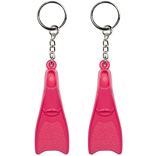 Flow Mini Swim Fin Keychain - Key Chain with Swimmer