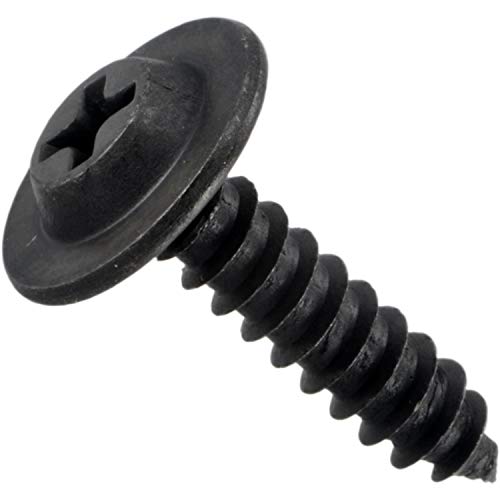 Tornillos de chapa negros evita holguras con hard-to-find cierre 518387 en metal