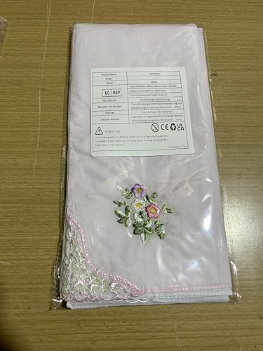 Pañuelos florales de algodón con encaje para regalar a madrinas e invitadas de boda 2