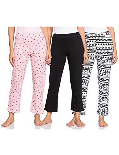 Image of A.T.U.N. (ALL THINGS UBER NICE) Womens Printed Cotton Casual Style Pyjama (Pack of 3)