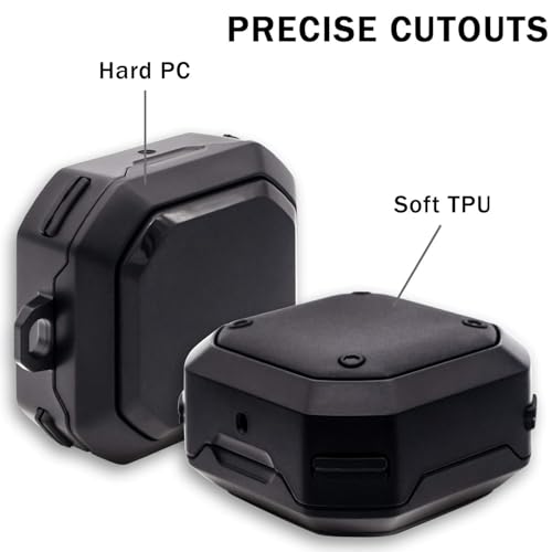 Image of Full Body Rugged Shockproof Case Cover Compatible for Samsung Galaxy Buds Core (2025) -Black