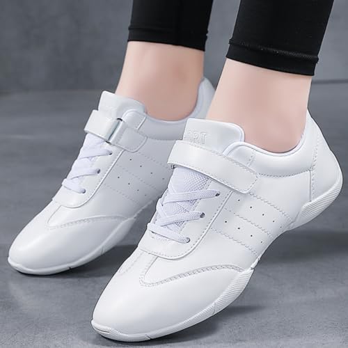 Children Cheer Shoes Girls Dance Training Sneakers Boy Jumping Tumbling Exercise Aerobic Fitness White Little Kid2