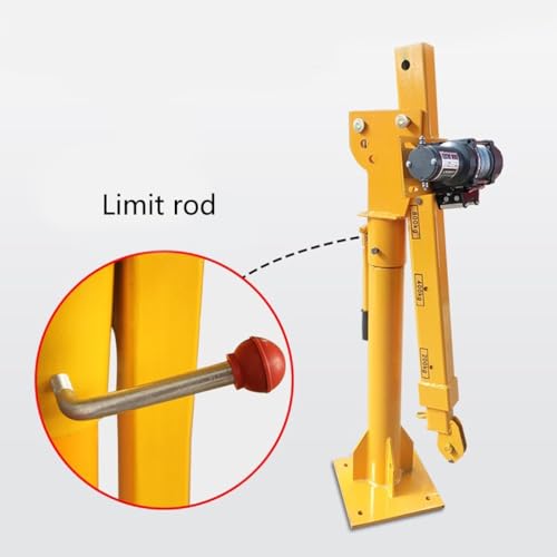 Mobiler LKW montierter Elektrokran Gabelstapler für Baumaterialhandhabung, 600 kg Tragfähigkeit, zusammenklappbares Design für einfache Lagerung und Transport