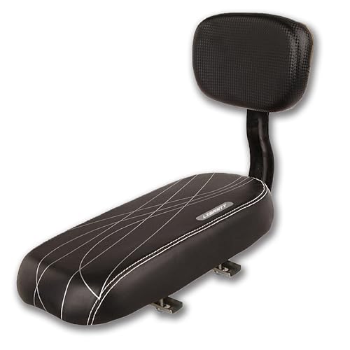 LIBRNTY Sedile Posteriore Bicicletta,Seggiolino Bici Posteriore per Bambini,PU Spugna in Pelle Morbido Cuscino Posteriore Rack Seat per Ragazza Donna Uomo Bambino (B001)