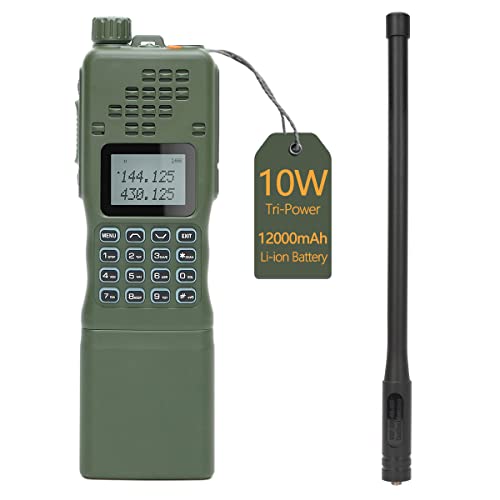 Baofeng AR-152 Ham Radio 10W Powerful Military Grade Handheld Radio with 12000mAh Battery Long Range Walkie Talkie Portable Tactical Two Way Radio Full Set