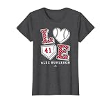 Love ALEC Burleson St Louis MLBPA T-Shirt, Women, Dark Heather Grey, Medium