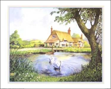 Country Cottage IV Paper Tole 3D Decoupage Craft Kit Size 16x20 51353