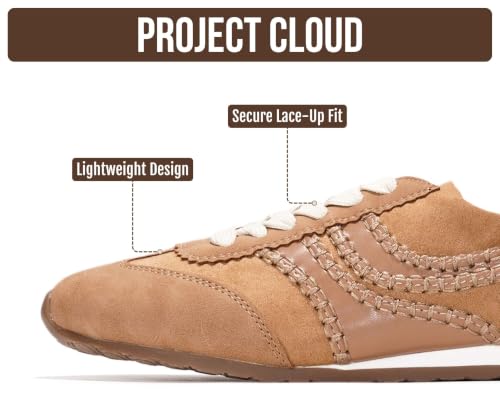 Image of Project Cloud Womens Barefoot Sneakers with Memory Foam & Non Slip (Monica) | Lace Up Shoes for Women - Lightweight Casual Women Footwear Comfortable Fashion Sneakers for Women - Versatile Women Shoes