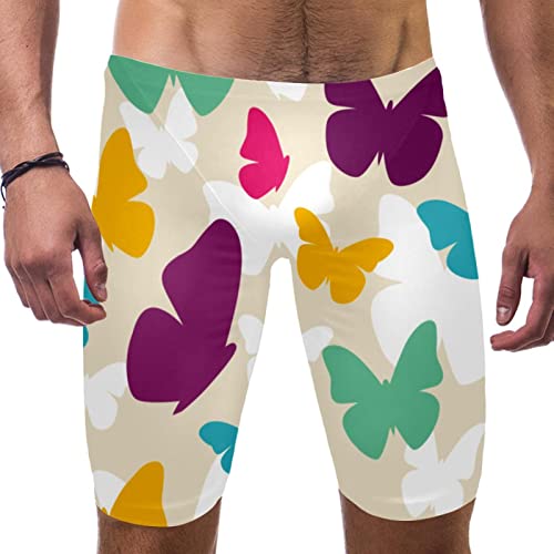 Jammers de natación para hombre HUI JIN SHOP en talla XXL multicolor con diseño Butterfly