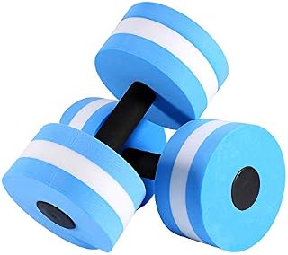 2Pcs Water Aerobics Foam Dumbbell Aquatic Barbell Aqua Fitness Barbells Swimming Pool Exercise for Weight Loss 10.6 x 5.9in