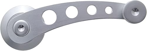 Miniatura 2 de United Pacific 24009 Billet - Kit de manija de manivela de aluminio para ventana, aplicación universal, 3 adaptadores incluidos, acabado de aluminio