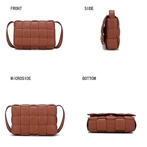 MKF Collection Woven Crossbody bag for women, Vegan Leather Designer Braided Shoulder bag messenger Purse4