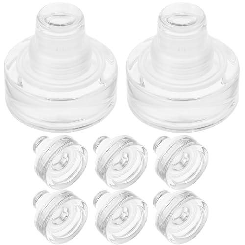 ULTECHNOVO 8pcs Glass Wine Stopper T-Type Reusable Sealer for Wine Bottle Wedding Beverage Bottle Stopper