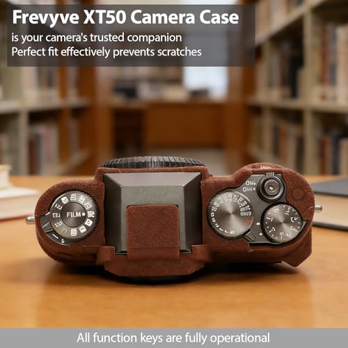 Funda de silicona suave para cámara Fujifilm X-T50, Brown miniatura 5
