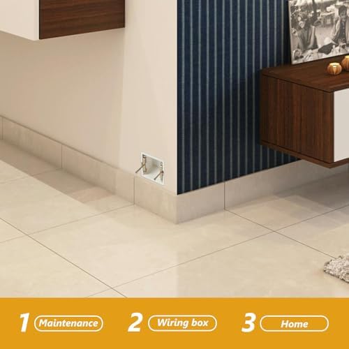 NUOBESTY 10 adet PVC izolasyon çubuğu, vidalı, evrensel onarım aleti, duvar prizleri ve sıva altı, elektrik tesisatı, şalter kutuları için kompakt bağlantı kutusu - Görsel 2