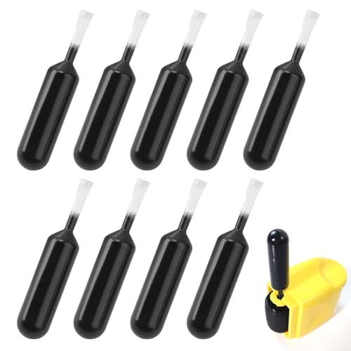 9pcs Ink Refills for Identity Theft Protection Roller Stamp, Address Blocker Stamp Refills Black Data Defender Roller Stamp Ink Replacement for Privacy Protection